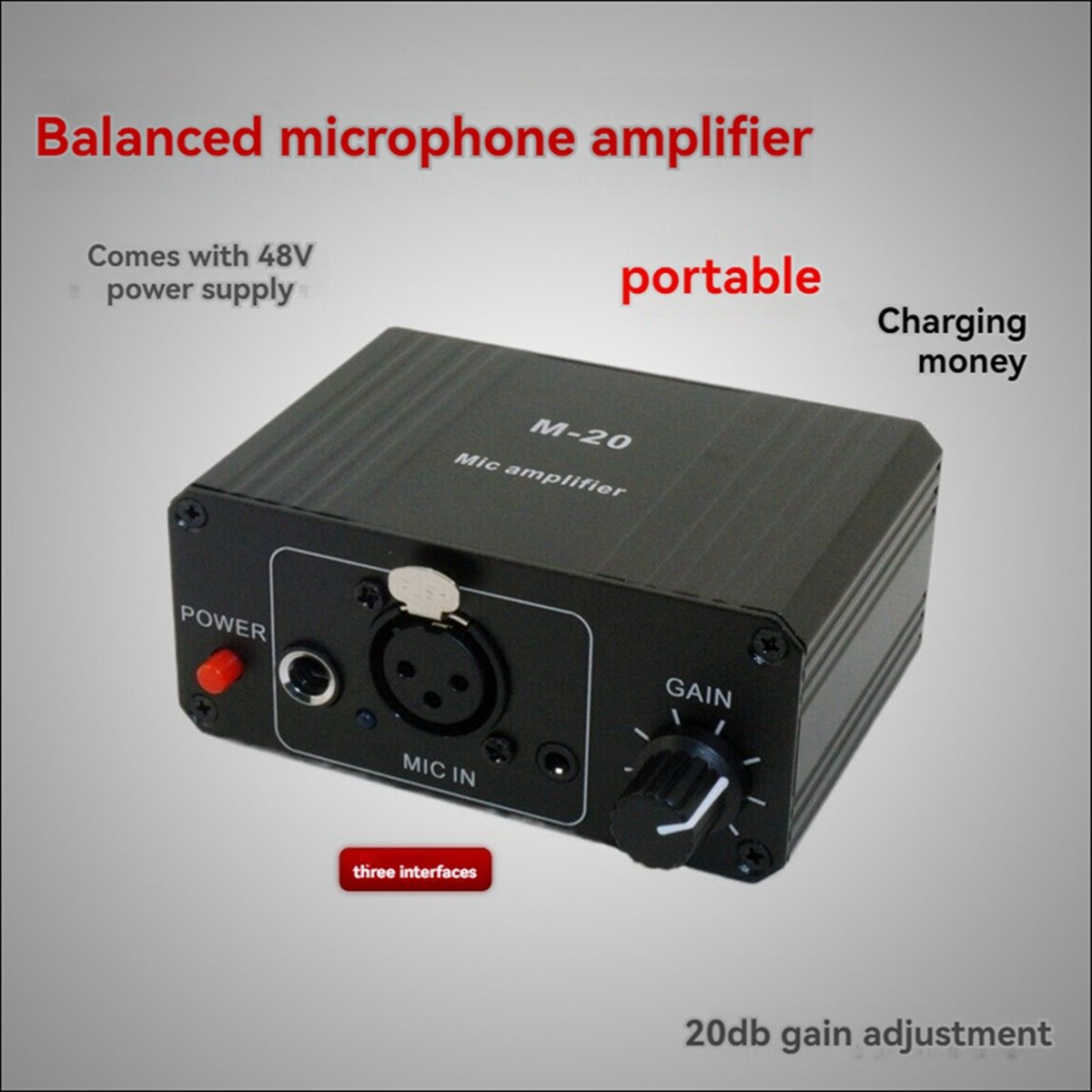 Microphone Capsule - (BOFF) Dynamische microfoon condensatormicrofoonversterker M-20 Audio