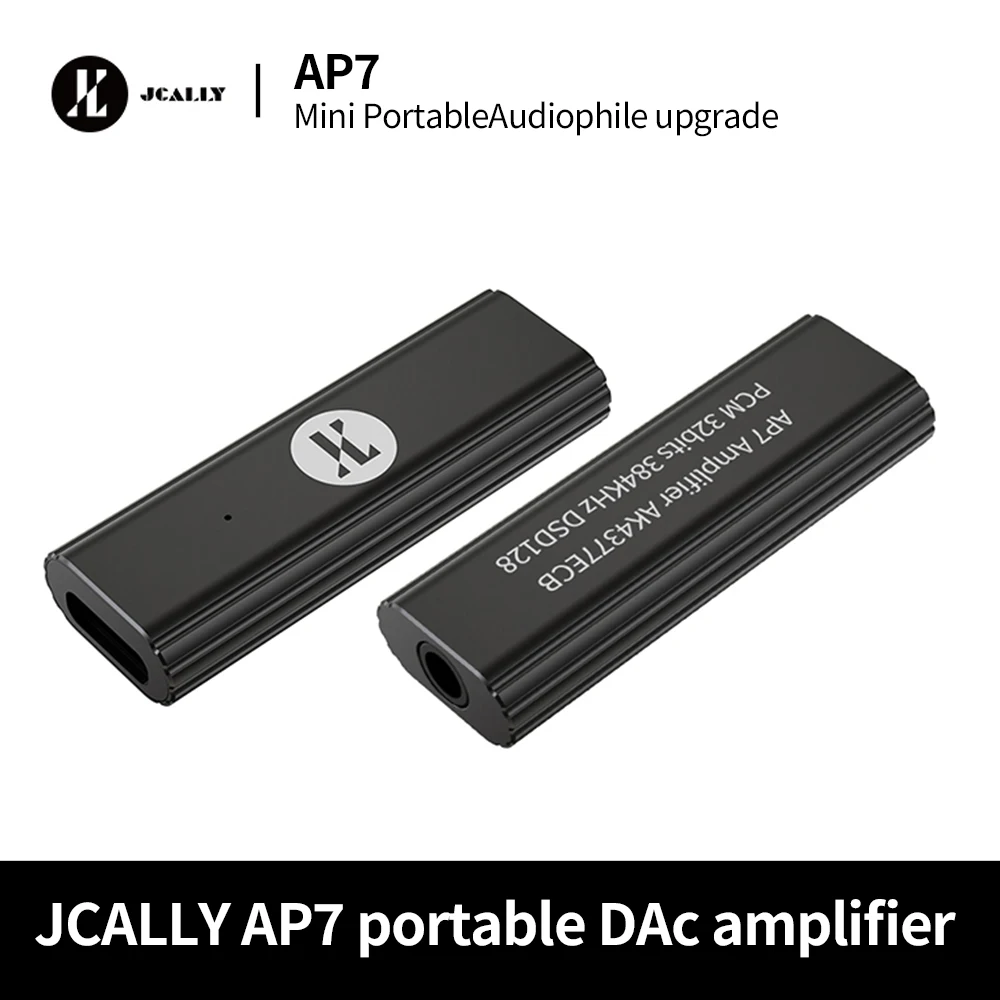 Headphone Amplifier - JCALLY AP7 draagbare DAC-versterker - AK4377ECB-chip,