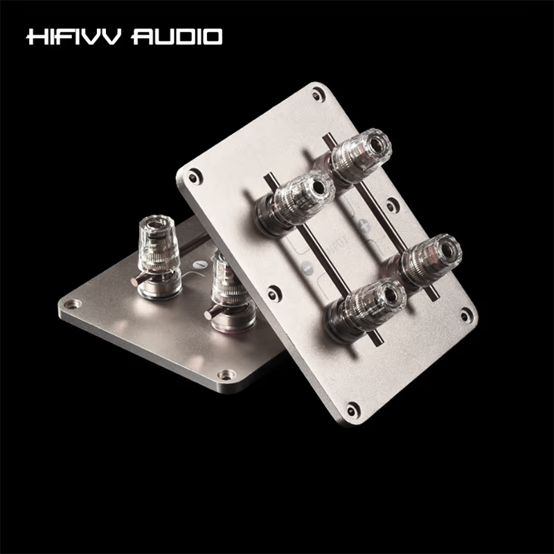 Speaker Terminal - Hifi-luidsprekerterminal Aluminium plaat Koper Vergulde uitgang