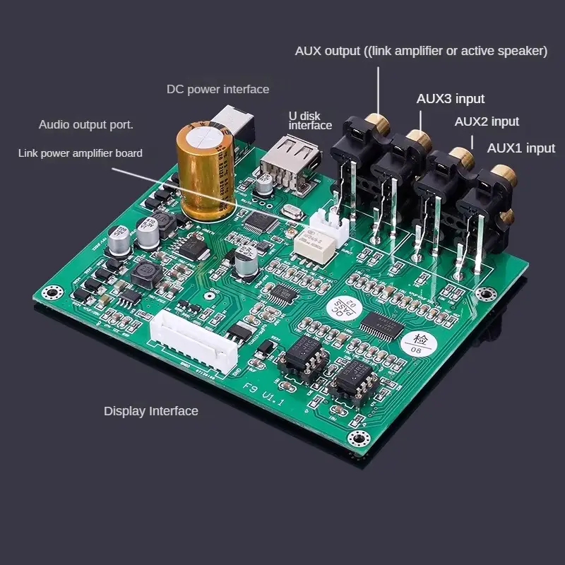 Pcm5102 - HIFI Voorversterker Bluetooth 5.3 USB Speler