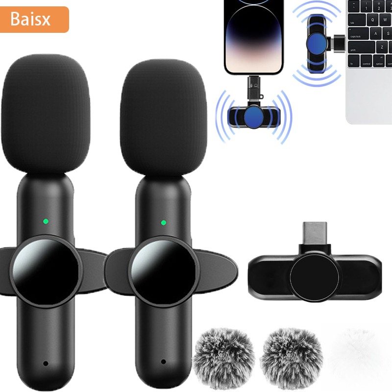 Condenser Microphone Kit - Draadloze Lavalier-microfoon voor iPhone iPad Draadloze