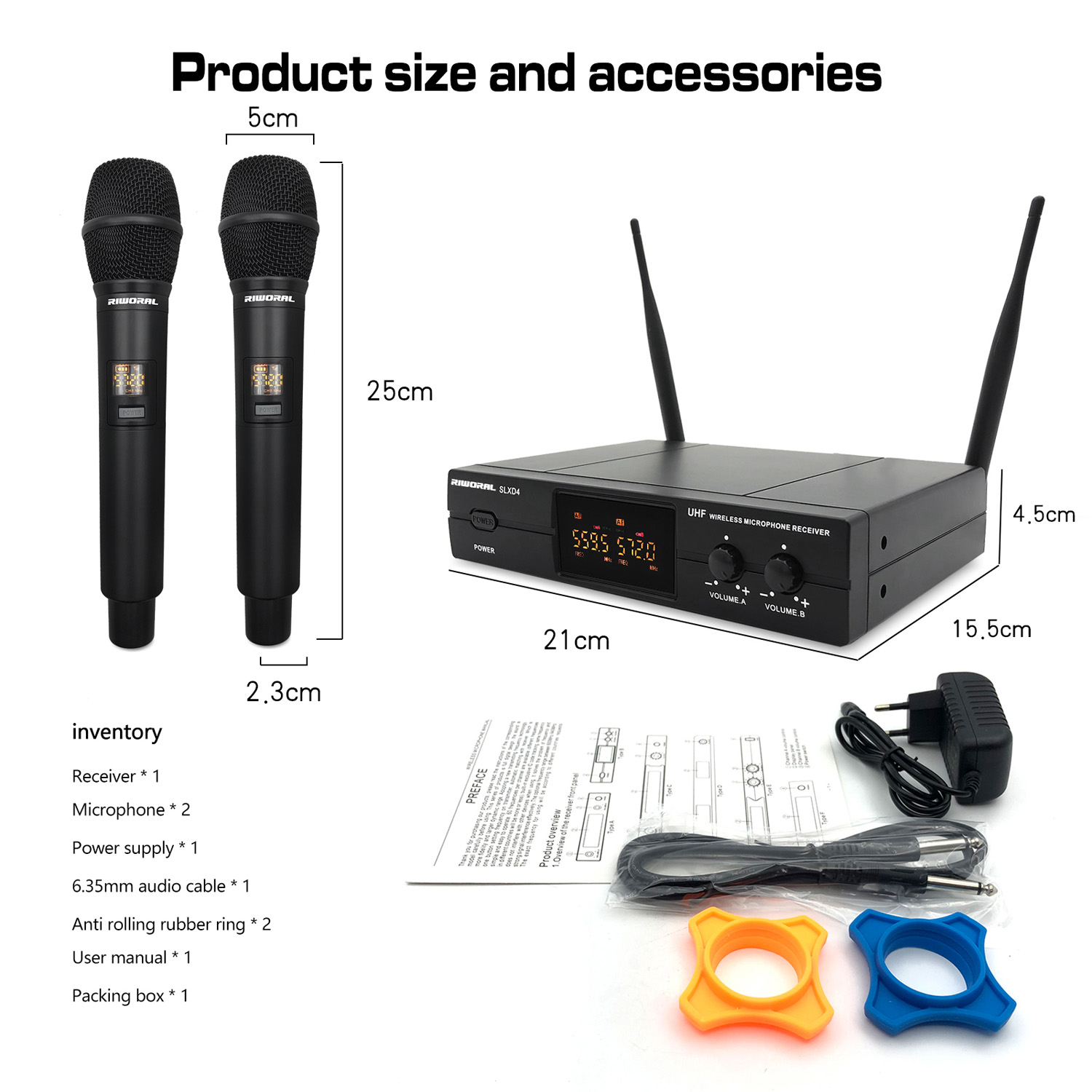 Condenser Microphone Kit - 2026 SLXD4 Beste 2-kanaals microfoon Draadloos