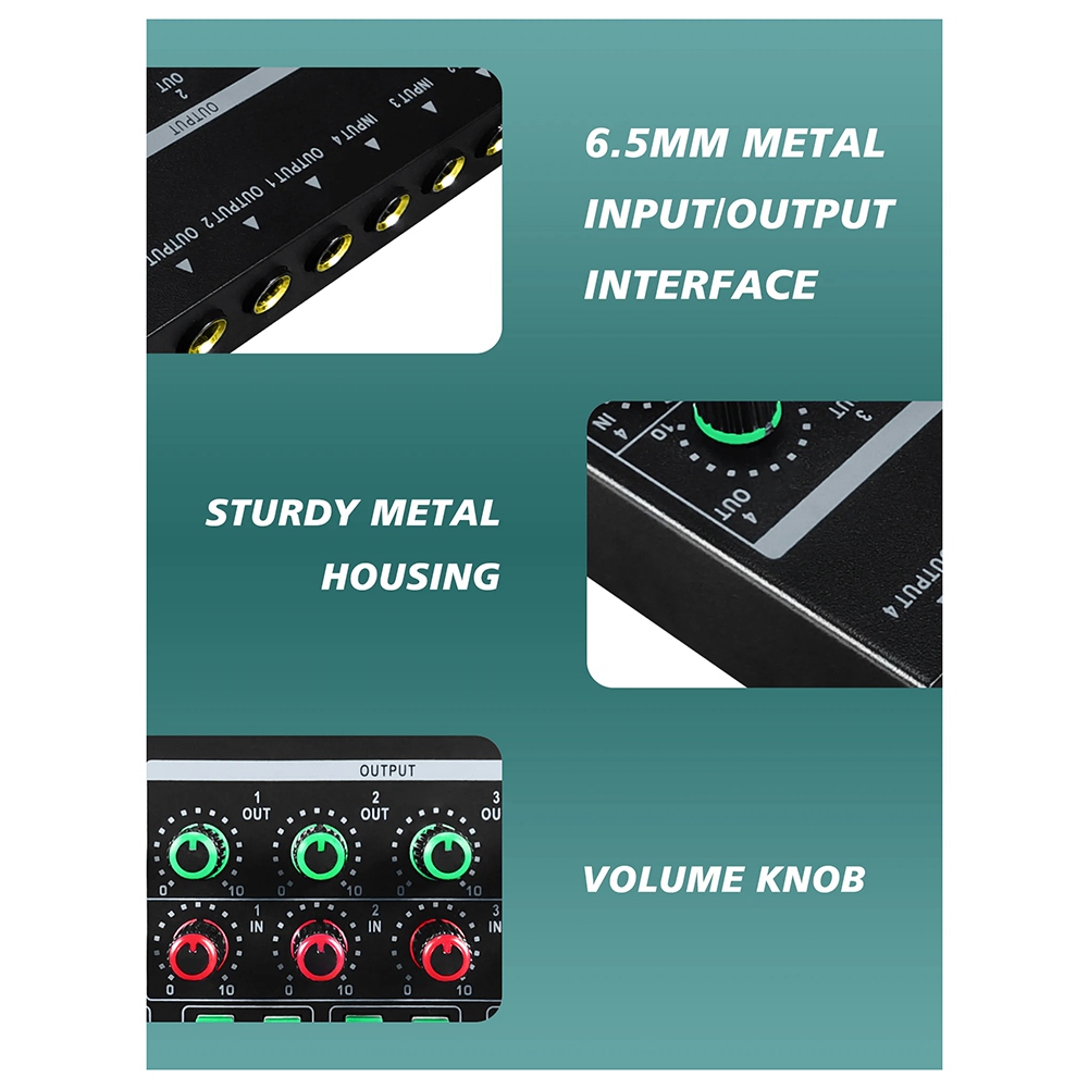 (MEOF] -LQ04 4-kanaals mixer 4 - Headphone Amplifier recensie en prijs
