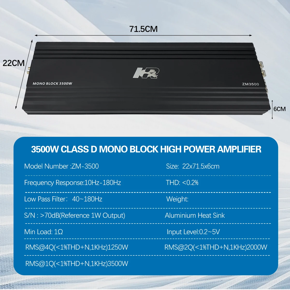 2026 Zeming Audio ZM-3500 Mono - Class D Amplifier recensie en prijs