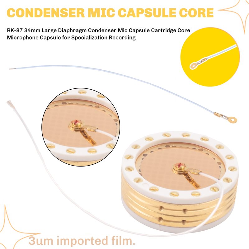 RK-87 34 mm grote diafragma co - Microphone Capsule recensie en prijs