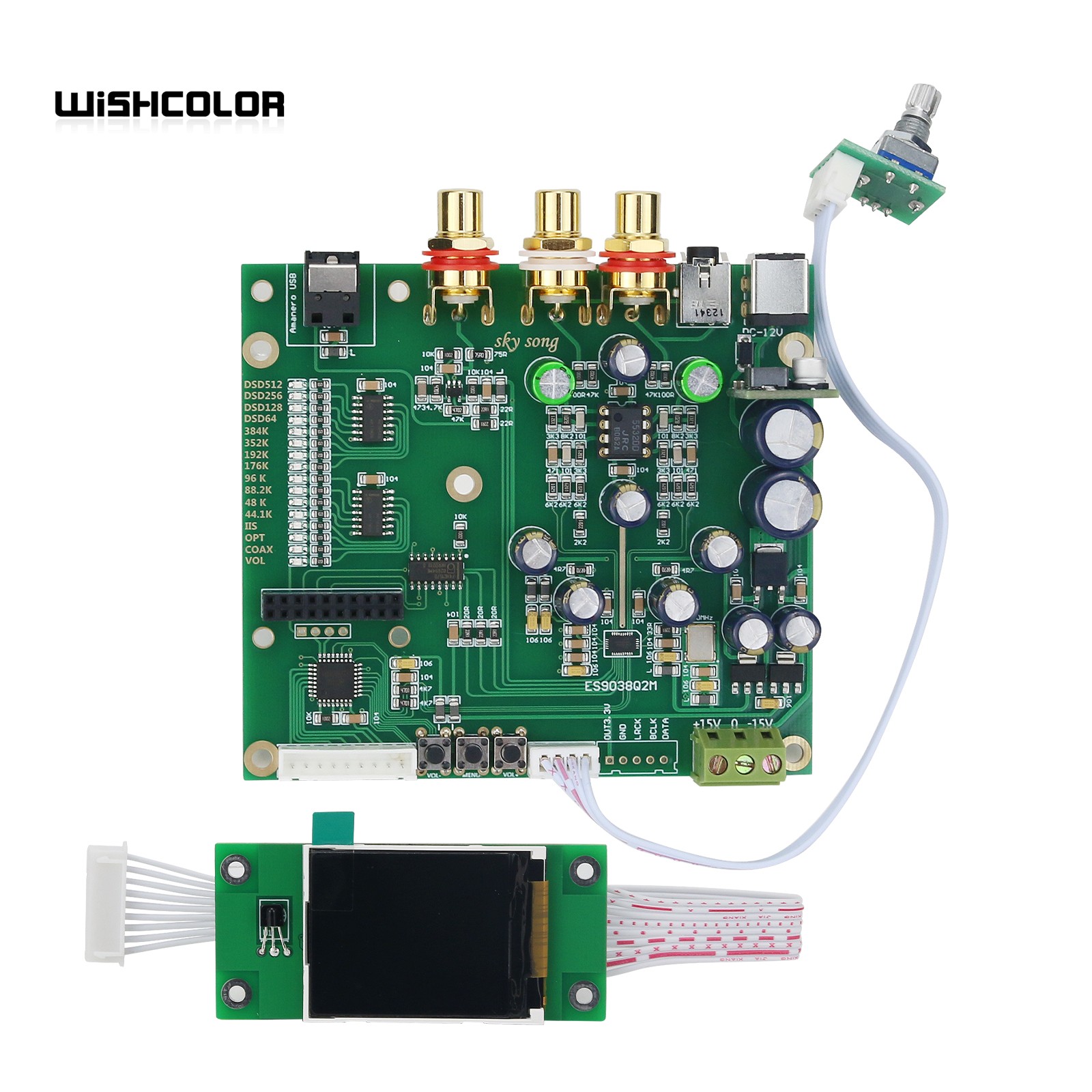 Wishcolor Sky Lied ES9038Q2M D - Dac Board recensie en prijs