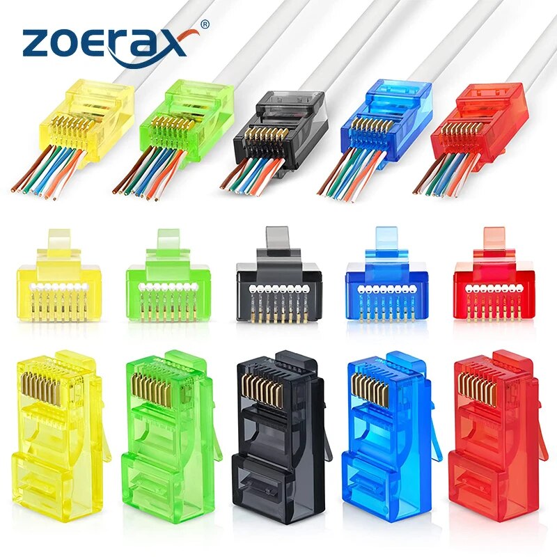 50 STKS RJ45 Cat6 Pass Through - Rj45 Jack recensie en prijs
