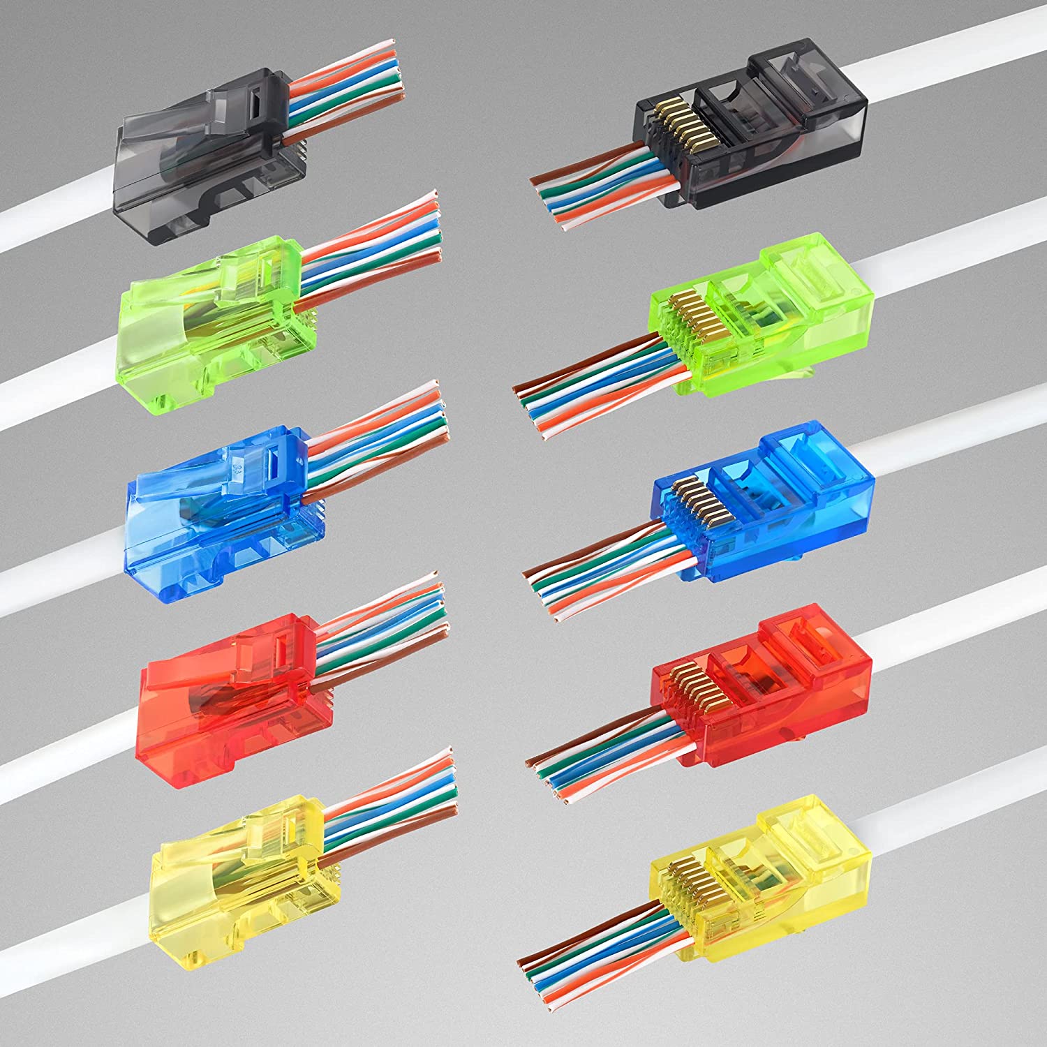 50 STKS RJ45 Cat6 Pass Through - Rj45 Jack recensie en prijs
