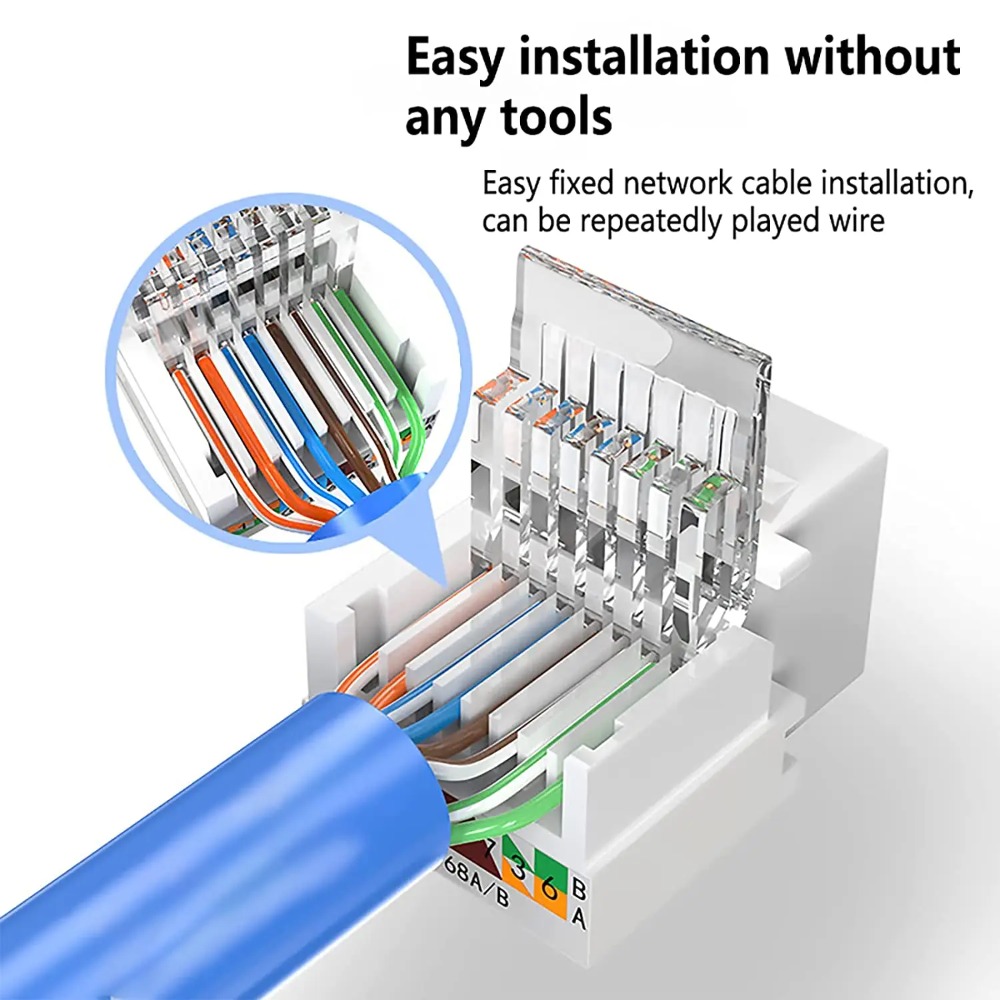 Cat6 Tool-Less RJ45 Keystone J - Rj45 Jack recensie en prijs