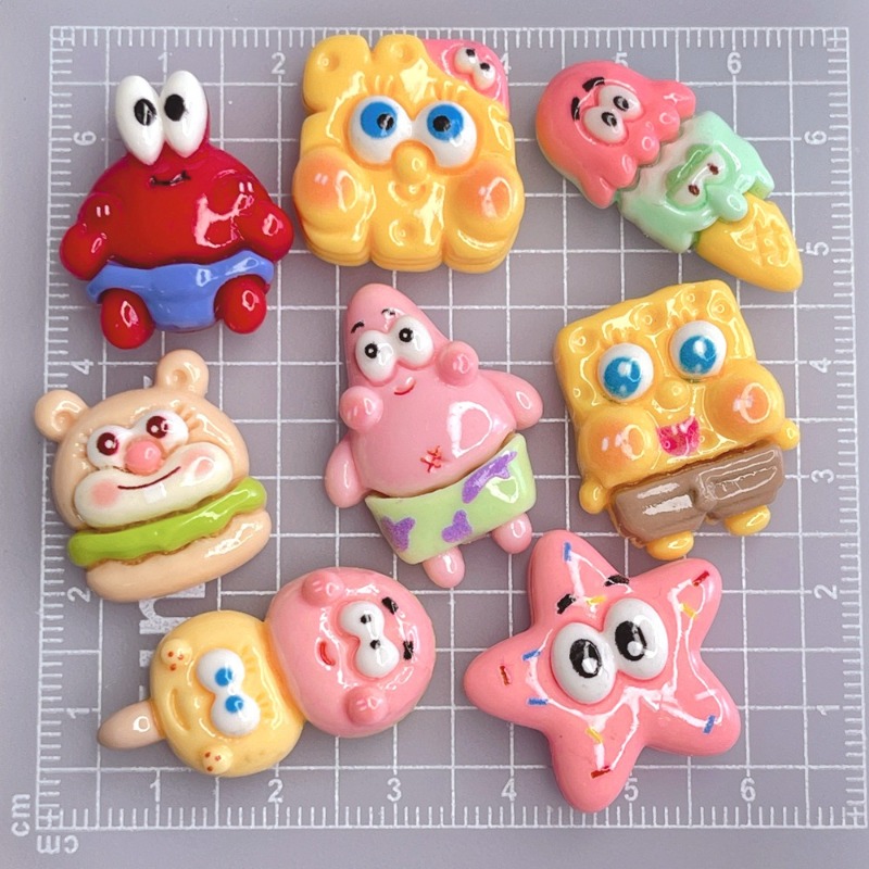 8PCS Kawaii SpongeBob SquarePa - Diy Headphone recensie en prijs