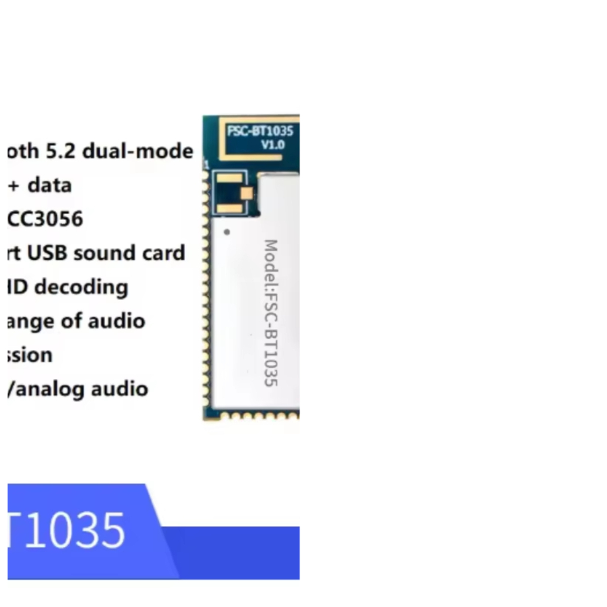 FSC-BT1035 module QCC3056 chip - Usb Sound Card recensie en prijs