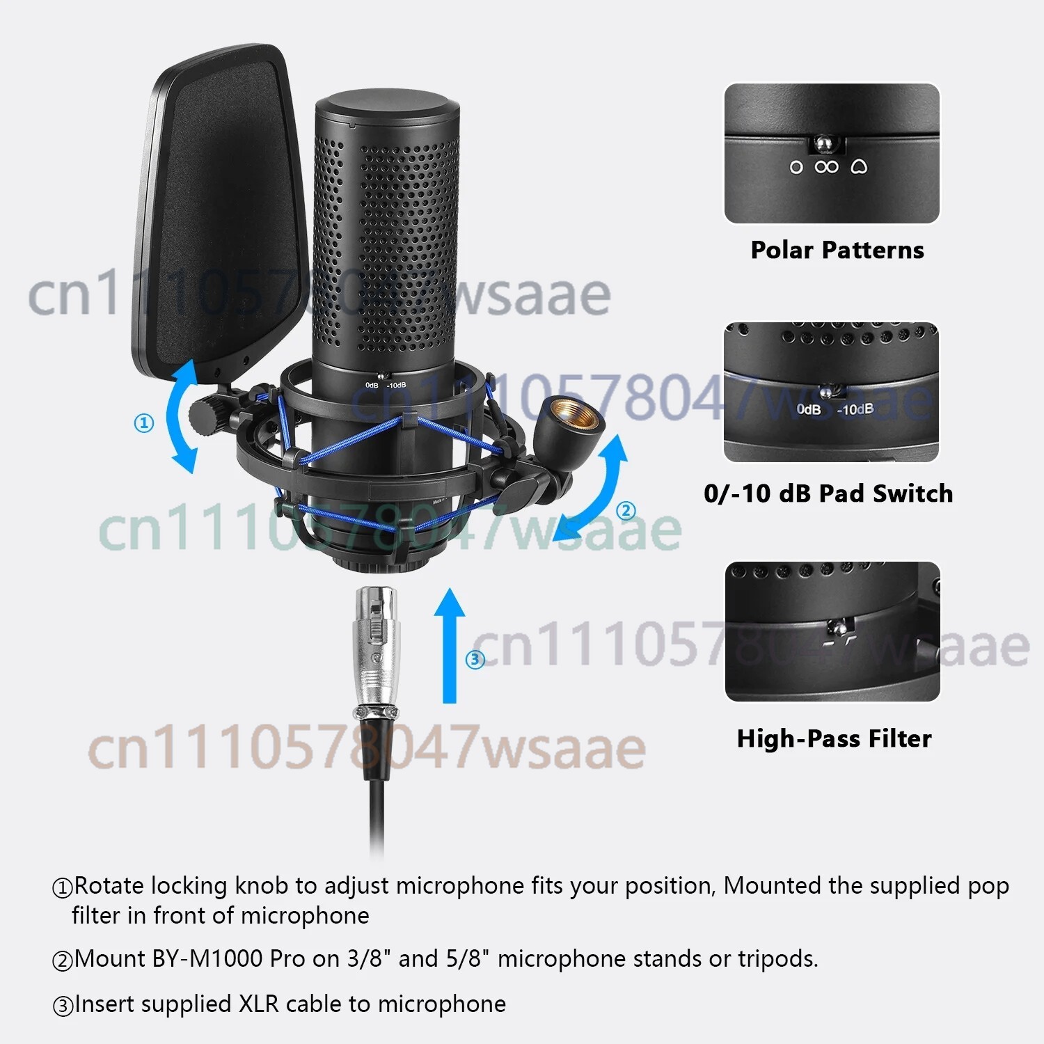 BOYA BY-M1000 PRO Grote Diafra - Condenser Microphone Kit recensie en prijs