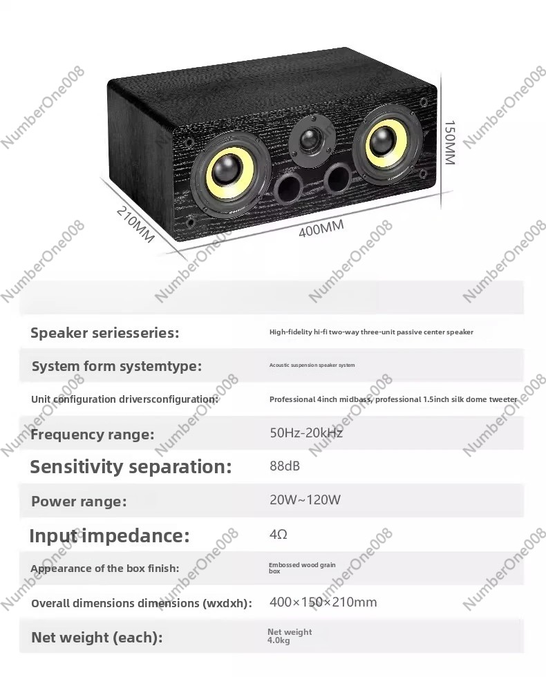 4-inch passieve centerluidspre - Speaker Crossover recensie en prijs