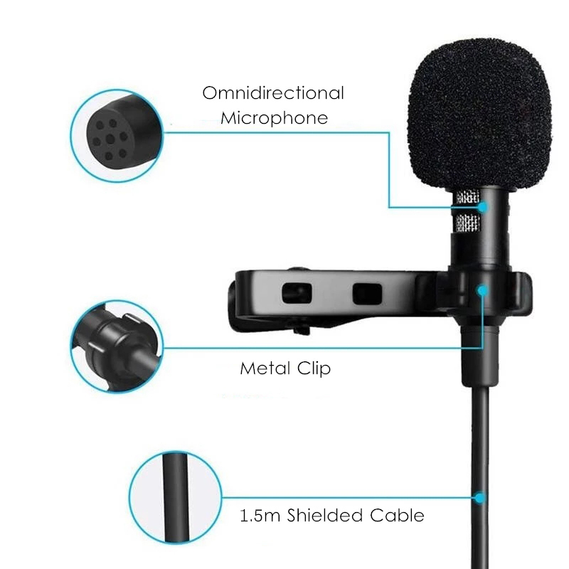 1.5m Mini Draagbare Lavalier M - Microphone Capsule recensie en prijs